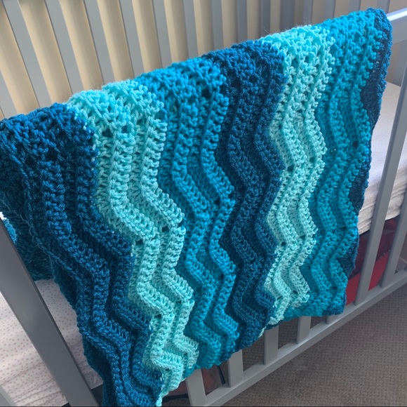 Made by Grandma - Hand Crocheted Baby Blanket - Picture 2 of 3